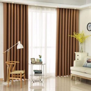 Rèm cửa màu cà phê